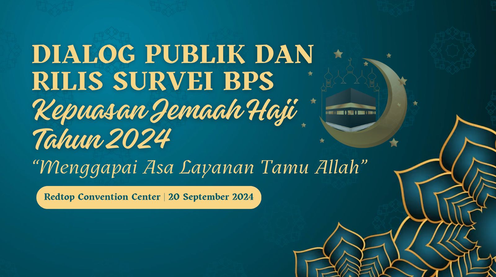 Dialog Publik dan Rilis Survei BPS tentang Kepuasan Jemaah Haji Tahun 2024